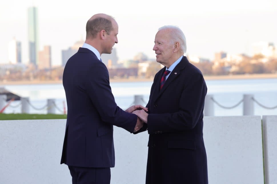 Prince William and President Joe Biden