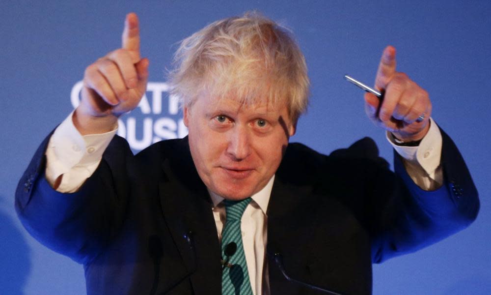 Boris Johnson, the foreign secretary, speaking at the Chatham House conference.