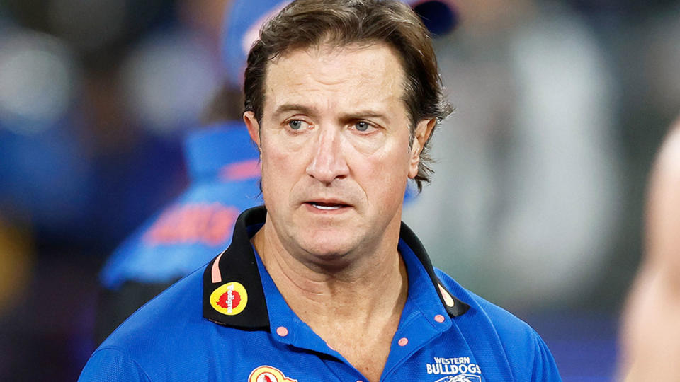 Pictured here, Western Bulldogs coach Luke Beveridge.