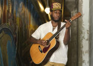 Grammy-winning artist Leon Bridges discusses his musical and personal evolution as he releases his third studio album, the R&B-forward “Gold-Diggers Sound.” in Fort Worth, Texas, Wednesday, July 21, 2021. (AP Photo/LM Otero)