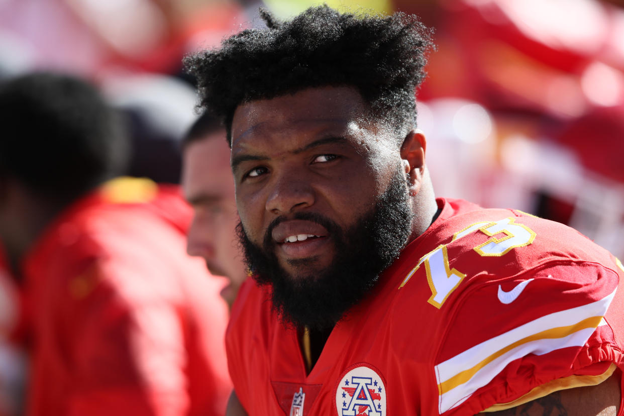 Jeff Allen got help from a stranger after car trouble on his way to Saturday’s playoff game. (Getty)