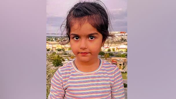 PHOTO: Missing 3-year-old Lina Sardar Khil is shown in this image posted on the Facebook page of the San Antonio Police Department on Dec. 20, 2022, as they continue to seek help from the public to find her. (San Antonio Police Department/Facebook)