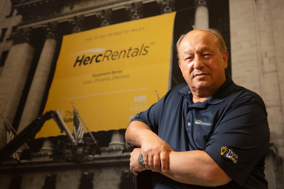 Larry Silber, the President & Chief Executive Officer of Herc Rentals, poses for a portrait, Wednesday, Sept. 15, 2021, at Herc Rentals Field Support Center in Bonita Springs, Fla.