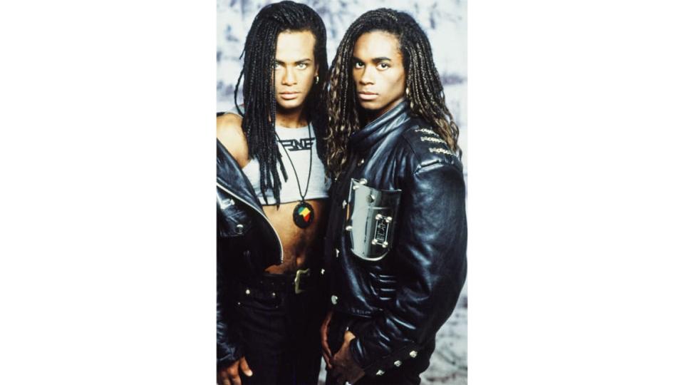 A photo of Milli Vanilli's Fab Morvan and Rob Pilatus