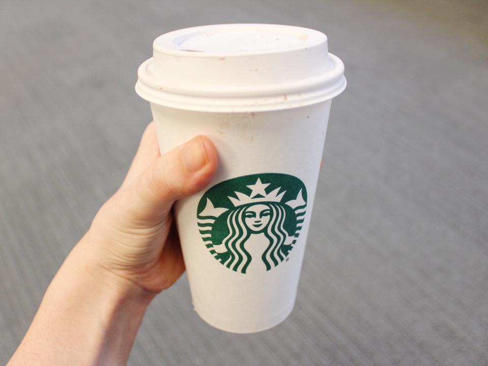 starbucks hot chocolate coffee cup