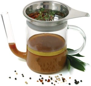 HIC Roasting Glass Fat Separator With Gravy Strainer