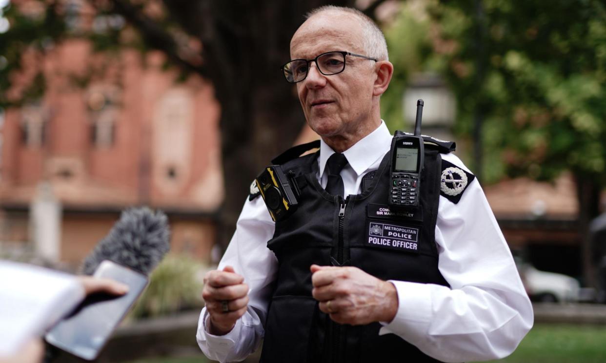 <span>Mark Rowley said: ‘The wider actions and intent of the officer were professional and in the best tradition of British police trying to prevent disorder.’</span><span>Photograph: PA Images/Alamy</span>