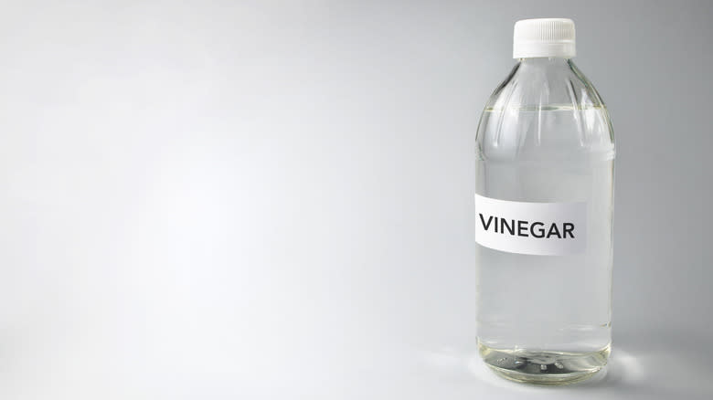 White vinegar bottle