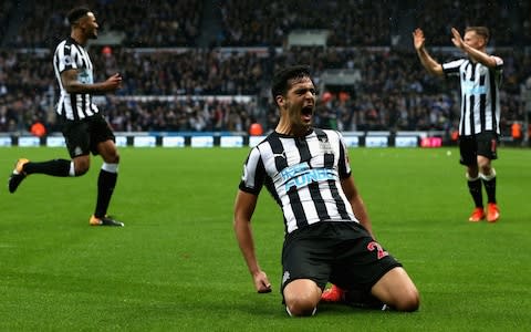 Merino's 86th-minute goal took all three points for Newcastle - Credit: GETTY IMAGES