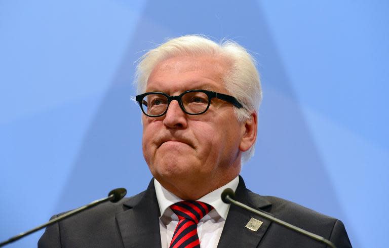 German Foreign Minister Frank-Walter Steinmeier warns against xenophobia