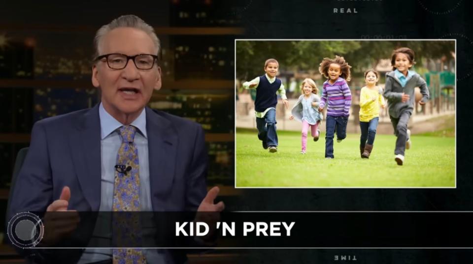 Maher said that teaching kids not to hate or judge others who are different is “great” but that the far left has taken “inclusion” too far. HBO / Real Time with Bill Maher