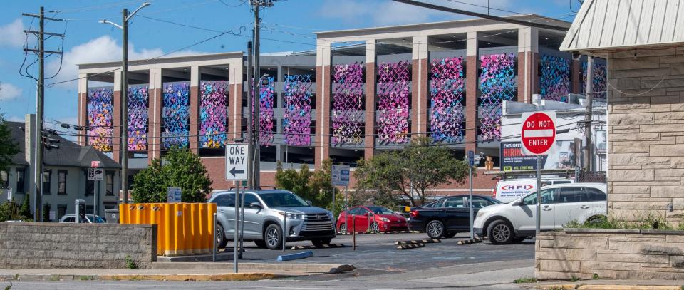 The top floor of Bloomington's downtown parking garages will be closed to vehicles and pedestrians on Monday.