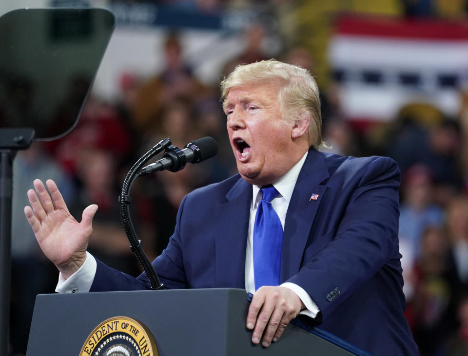 Donald Trump bei seinem Wahlkampfauftritt in Milwaukee (Bild: Reuters/Kevin Lamarque)