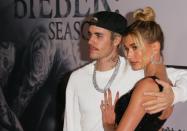 <p>The couple were also joined by Justin's mother Pattie on the red carpet.</p>