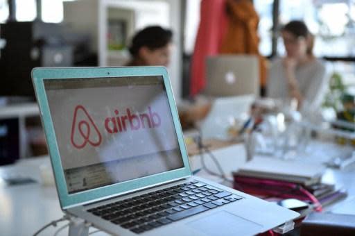 住宿網站Airbnb(圖:AFP)