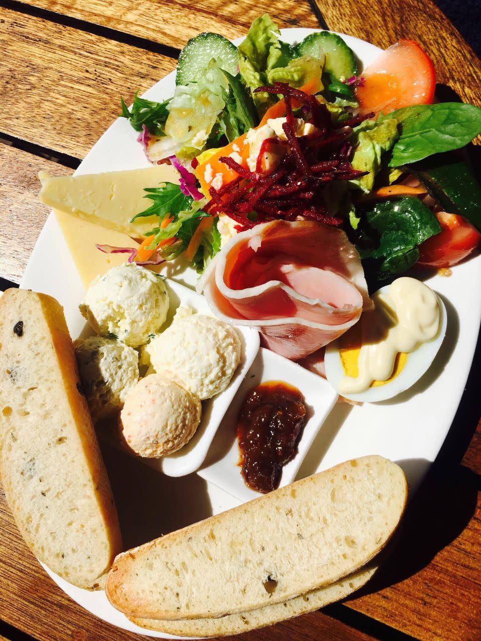 The Ploughman's Lunch at the Mungalli Falls Cheesery and Teahouse. Photo: Be