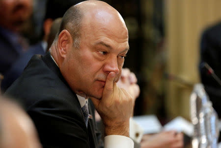 Gary Cohn, director of the National Economic Council, takes part in a strategic and policy CEO discussion with President Trump in the Eisenhower Executive Office Building in Washington. REUTERS/Joshua Roberts