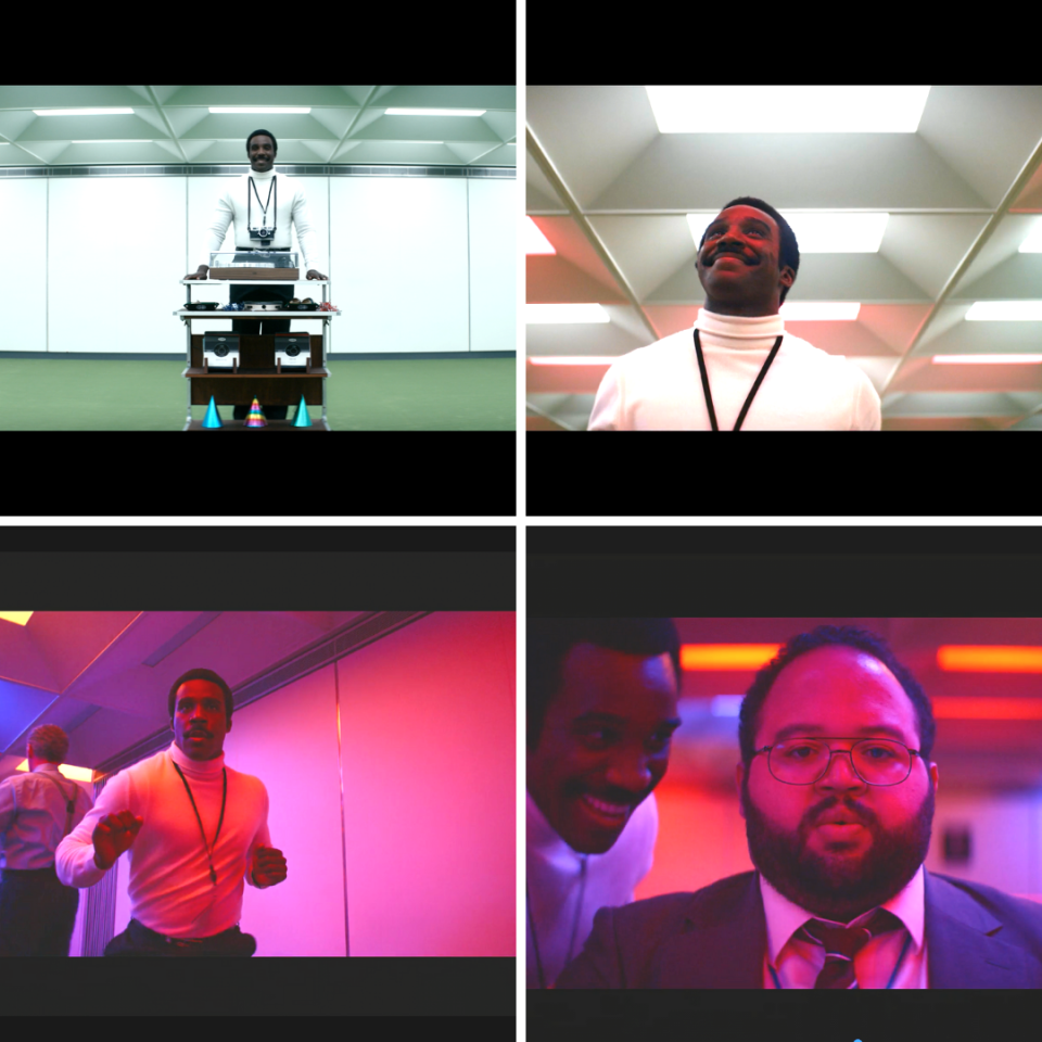 The stages of the Music Dance Experience in &#x00201c;Severance&#x00201d; - Credit: screencaps / Apple TV+