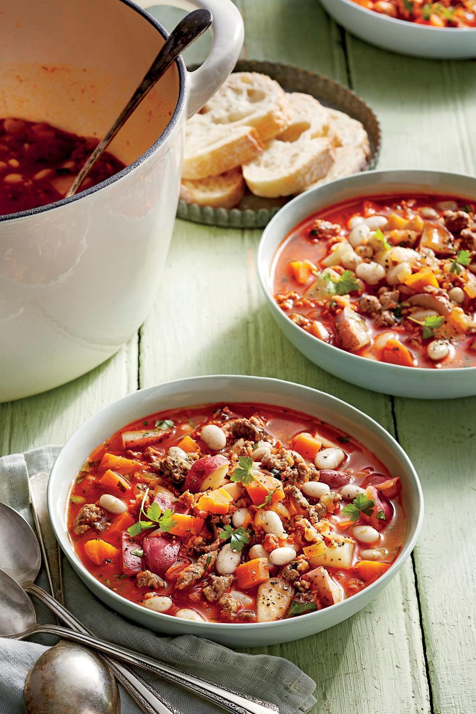 White Bean and Chorizo Soup