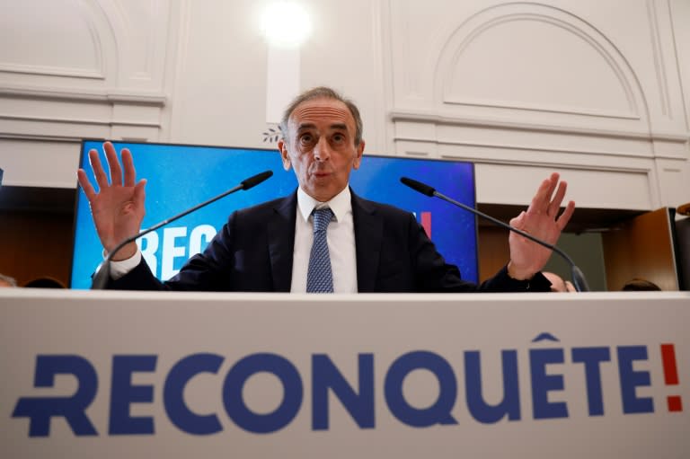 Eric Zemmour, président de Reconquête!, le 9 juin 2024 à Paris (Ian LANGSDON)