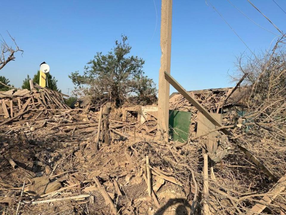  Homes were flattened near Kharkiv— Ukraine’s second largest city — in the recent Russian offensive. (Courtesy of Noah Philson)