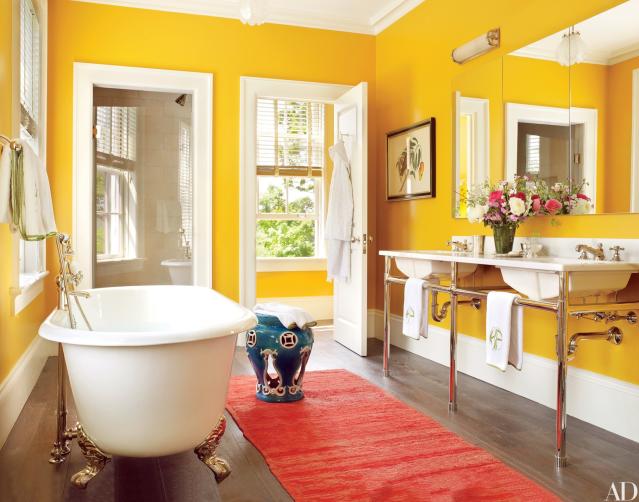 yellow bathroom color ideas