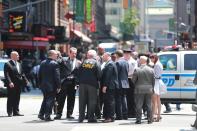 <p>The scene of an accident in New York’s Times Square after driver went through a crowd of pedestrians, injuring at least a dozen people, May 18, 2017. (Gordon Donovan/Yahoo News) </p>