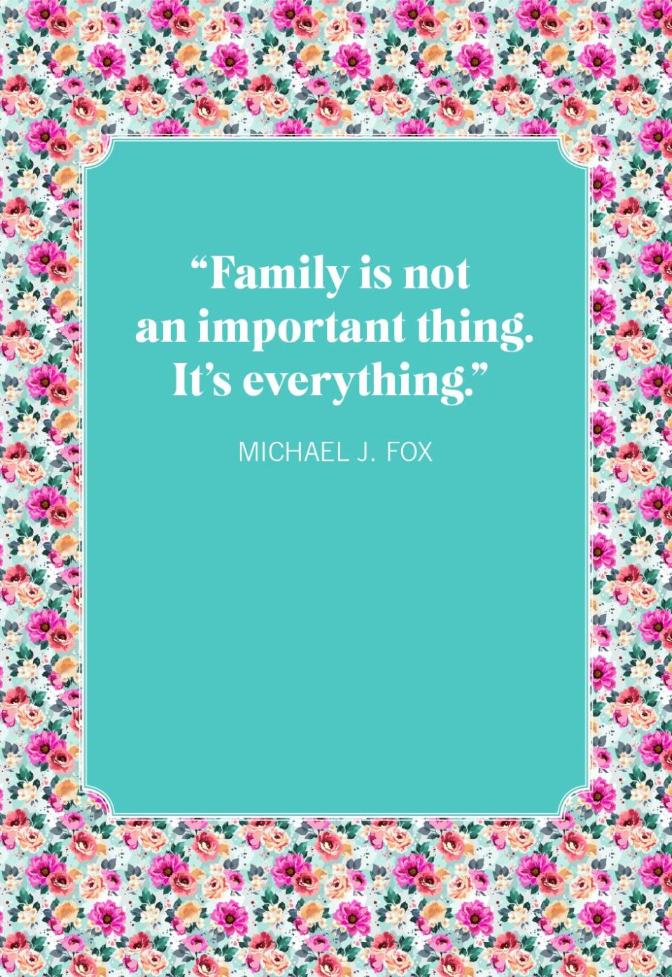 michael j fox family quotes