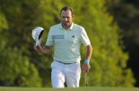 Sergio Garcia of Spain walks up the 18th fairway, as he fails to make the cut after winning last year, during second round play of the 2018 Masters golf tournament at the Augusta National Golf Club in Augusta, Georgia, U.S., April 6, 2018. REUTERS/Brian Snyder