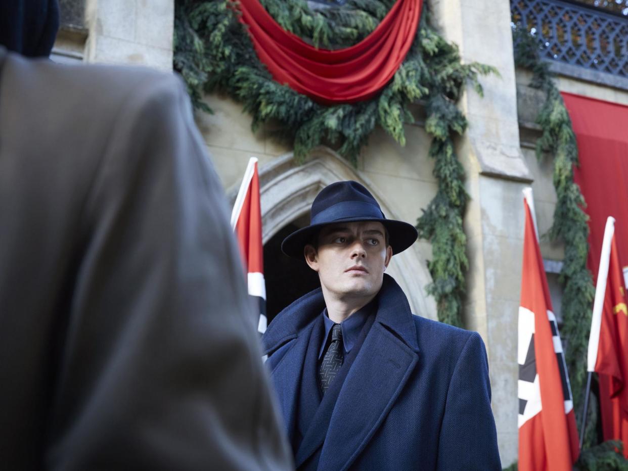 Sam Riley as Detective Superintendent Douglas Archer in BBC1's 'SS-GB': BBC