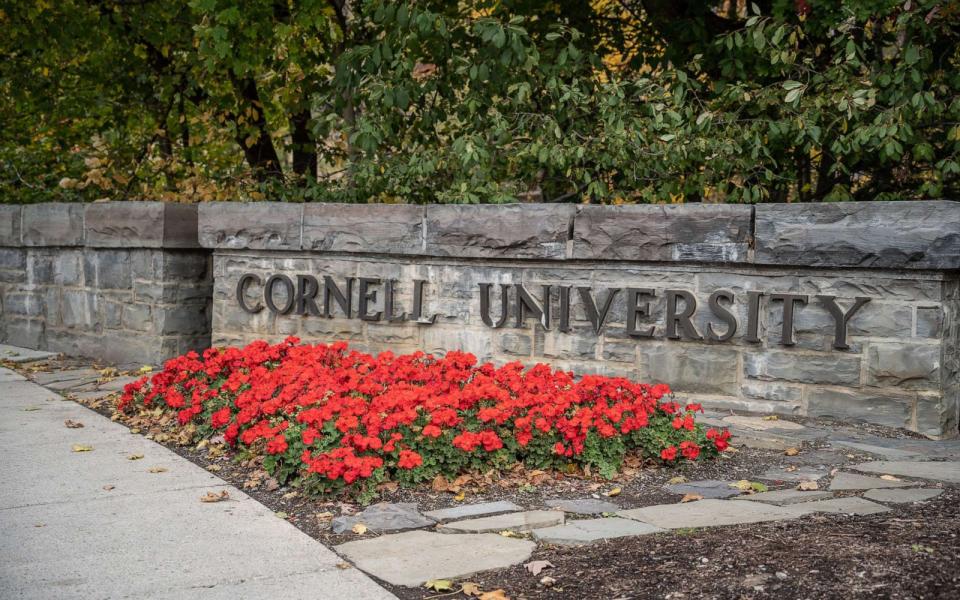 PHOTO: The entrance to Cornell University in Ithaca, N.Y., Oct. 18, 2020. (Getty Images)