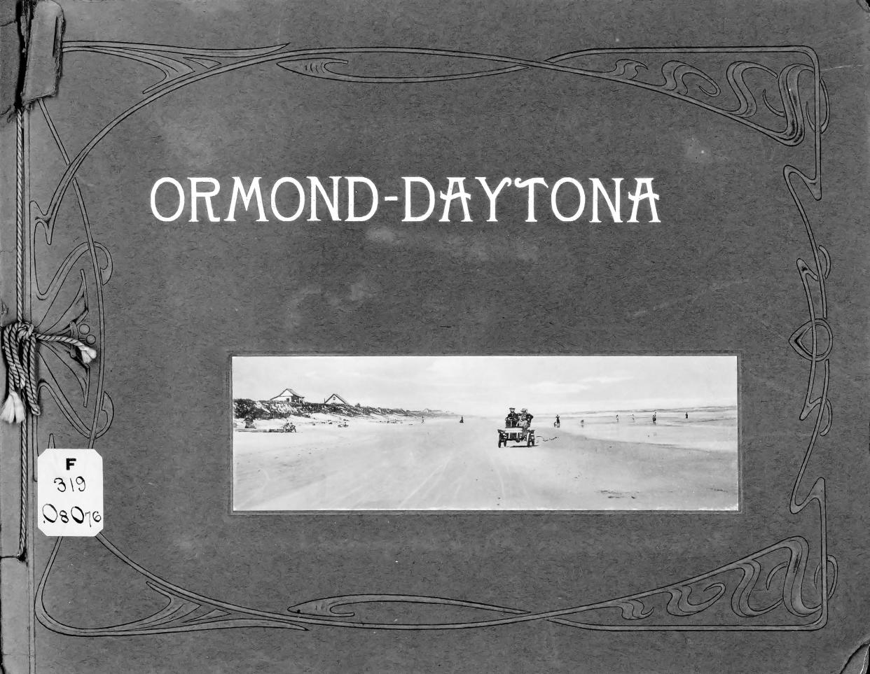 Cover of A Ormond-Daytona postcard album published by the Rotograph Co. of New York City, 1904.