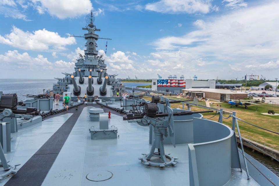 aboard USS Alabama
