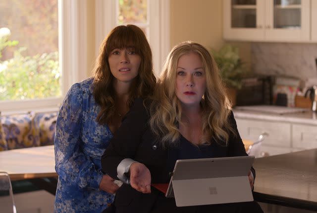 Courtesy of NETFLIX Linda Cardellini and Christina Applegate on 'Dead to Me'