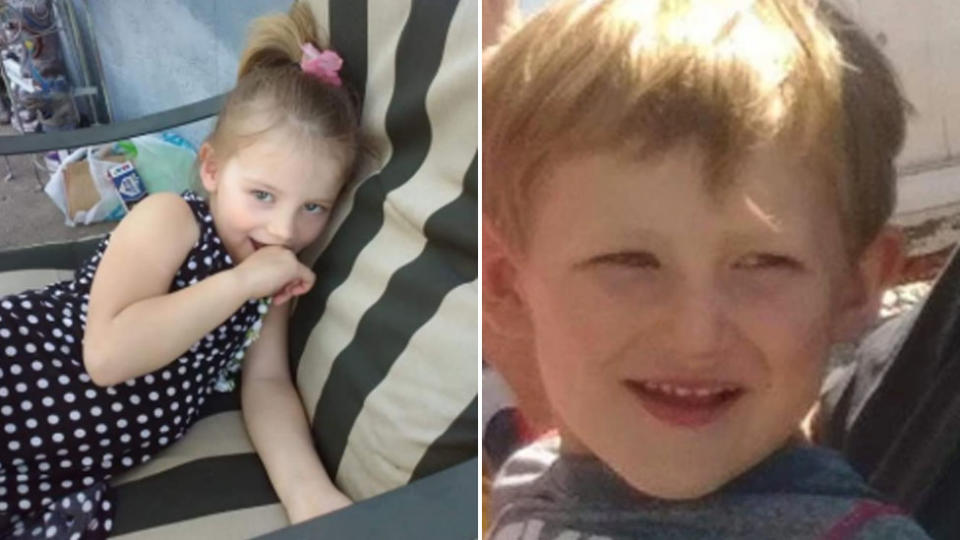 Emily Roberts, 4, and James Roberts, 5, died in the fires on Thursday. Source: GoFundMe