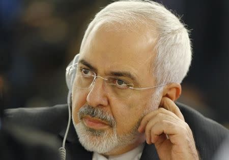 Iranian Foreign Minister Mohammad Javad Zarif attends the 28th Session of the Human Rights Council at the United Nations in Geneva March 2, 2015. REUTERS/Denis Balibouse