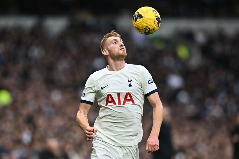 Dejan Kulusevski in action during Tottenham vs Wolves