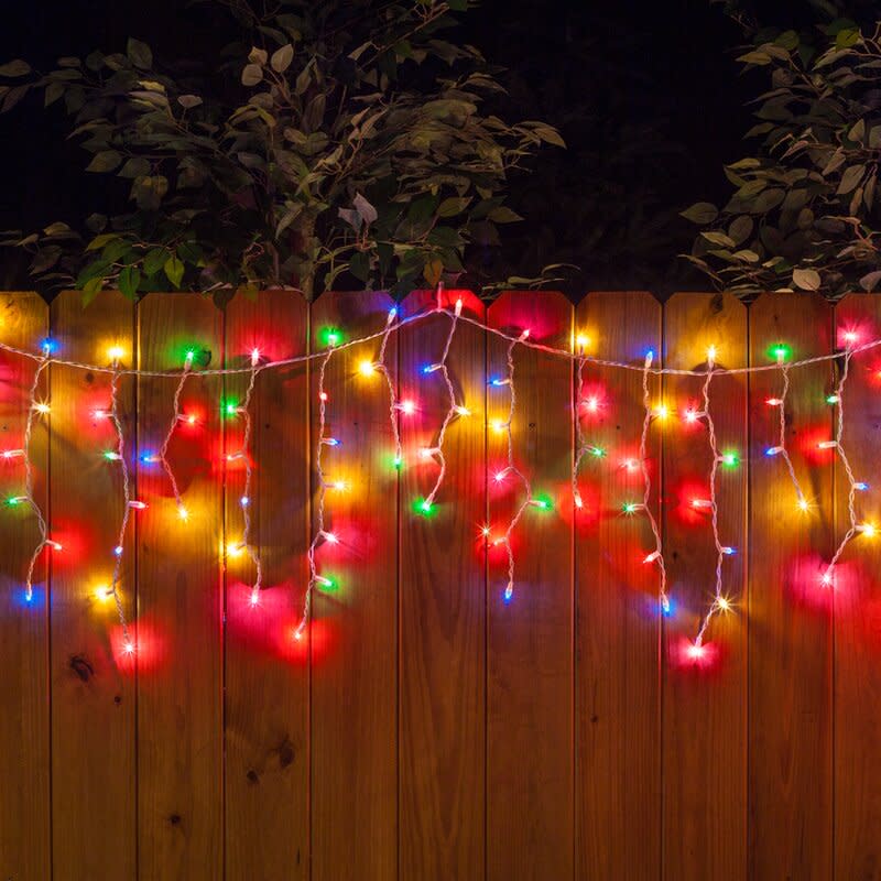 the holiday aisle light icicle lighting christmas lights outdoor