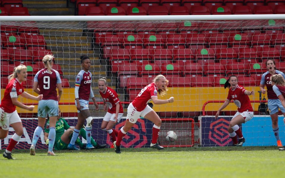 Last-gasp Bristol City equaliser stuns Aston Villa Women in WSL relegation showdown - REUTERS