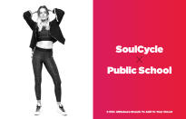 <p>SoulCycle partnered up with two of New York’s coolest designers, Dao-Yi Chow and Maxwell Osbourne, who are creative directors of their New York-infused fashion brand, Public School. The collection features their staple NYC edginess in a stylish line of hoodies, leggings, and sweatshirts that any fashionista would love. But make sure you have the budget to support it, as the collection isn’t cheap. (Photo: courtesy of SoulCycle, art: Quinn Lemmers) </p>