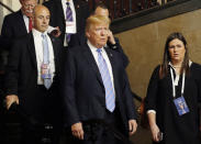 <p>President Donald Trump leaves a meeting room at the G7 summit in the Charlevoix city of La Malbaie, Quebec, Canada, June 9, 2018. (Photo: Yves Herman/Reuters) </p>