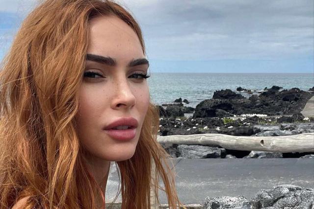 Megan Fox Shows Off Shorter Hairstyle and Figure in Tiny Black Bikini ...