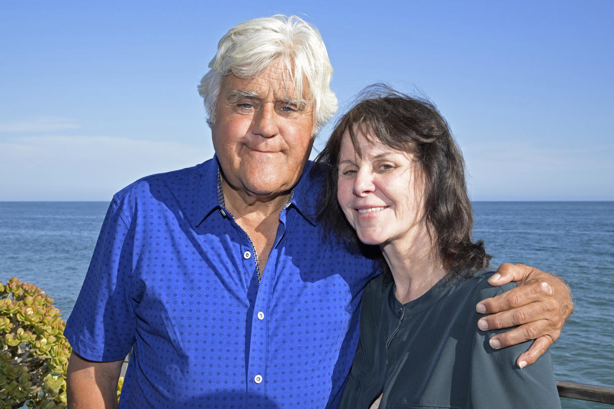 Jay Leno with his wife, Mavis