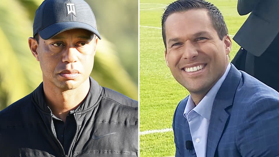 Andy Scholes hat mit seinen Kommentaren zu Tiger Woods Unfall Empörung ausgelöst. Foto: Getty/Twitter