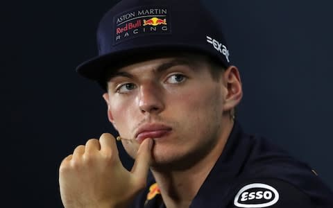 Max Verstappen has been sentenced to two days of community service by Formula One's governing body after he sensationally shoved Esteban Ocon following Sunday's Brazilian Grand Prix - Credit:  David Davies/PA