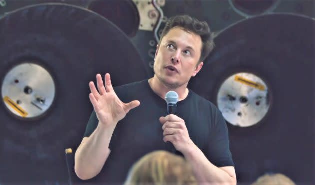 SpaceX CEO Elon Musk talks about the Starship super-rocket in September 2018. (SpaceX via YouTube)