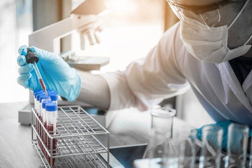 <span class="caption">Mixing specific samples and applying some logic.</span> <span class="attribution"><a class="link " href="https://www.shutterstock.com/image-photo/lab-technician-assistant-analyzing-blood-sample-789910294" rel="nofollow noopener" target="_blank" data-ylk="slk:totojang1977/Shutterstock;elm:context_link;itc:0;sec:content-canvas">totojang1977/Shutterstock</a></span>