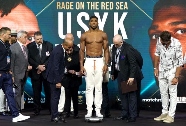 Anthony Joshua weighs in 