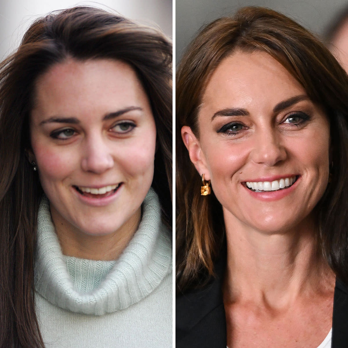 Kate Middleton before and after 2005 to 2023