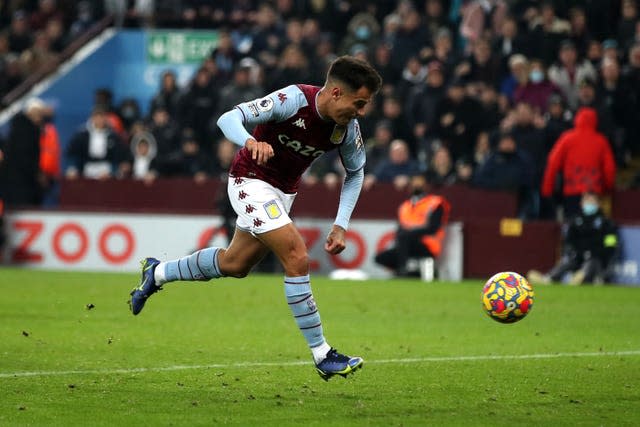 Philippe Coutinho taps home Aston Villa's equaliser